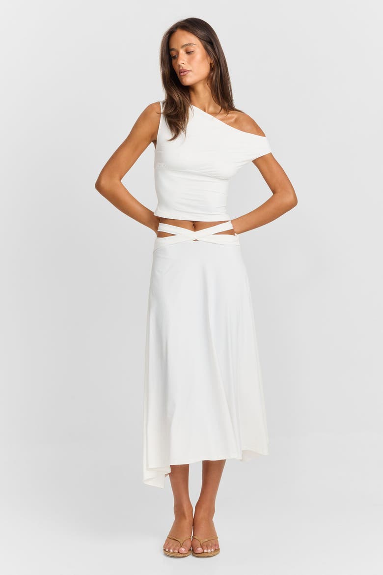 Bloom Maxi Skirt, Alternate, color, White