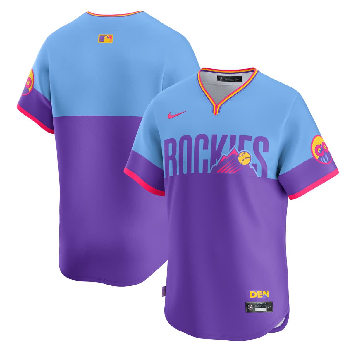 Men's Nike Purple/Light Blue Colorado Rockies 2025 City Connect