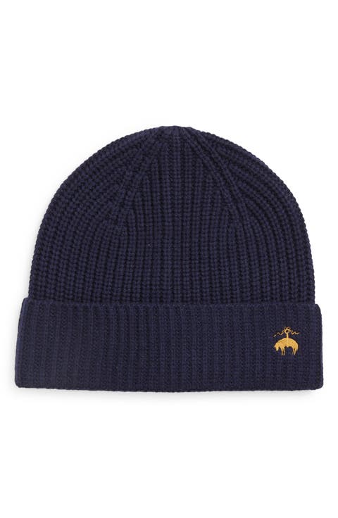 Wool & Cashmere Blend Knit Beanie
