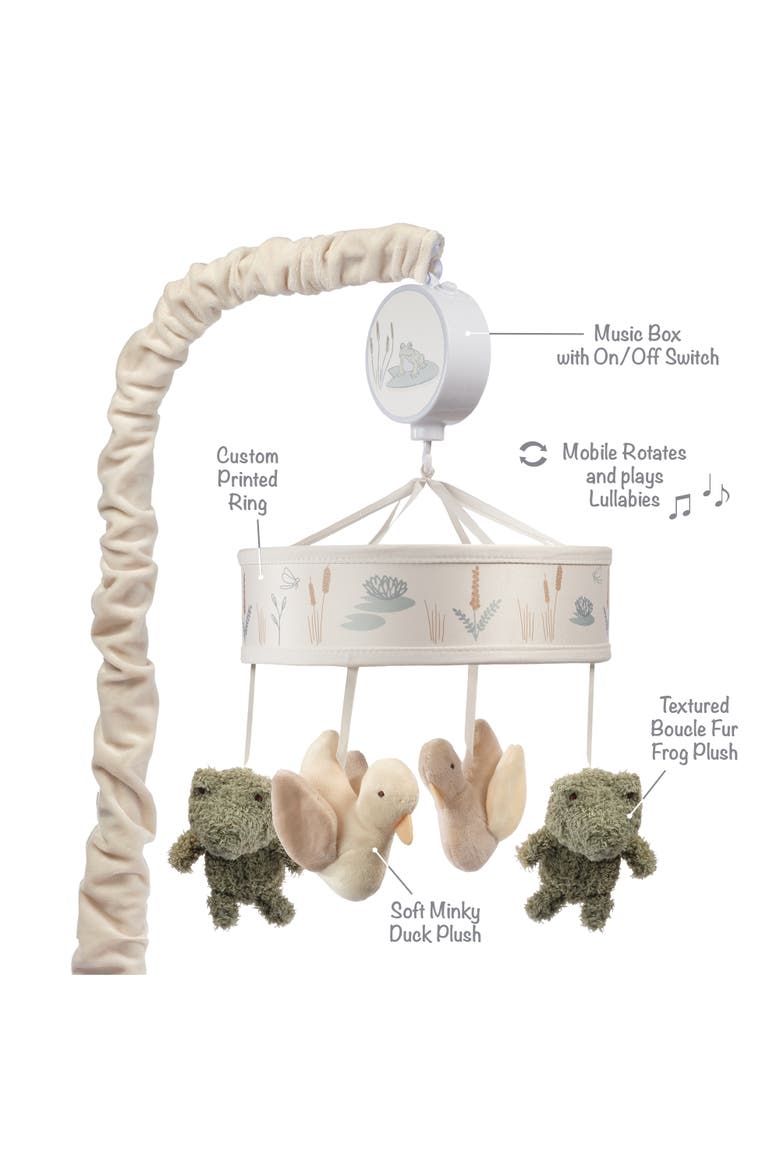 Froggy & Friends Musical Baby Crib Mobile Soother Toy, Alternate, color, Green