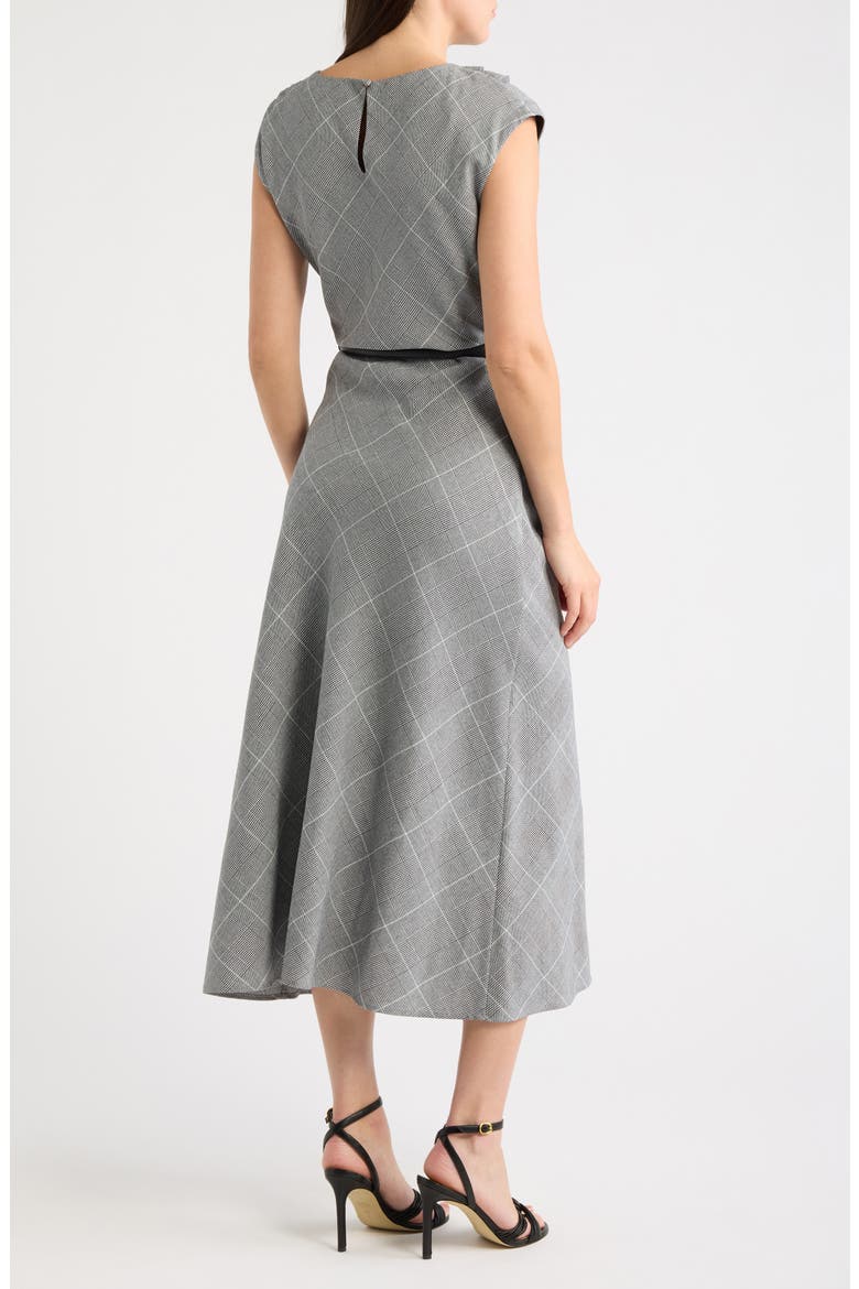 Taylor Belted Midi Dress, Alternate, color, GREY