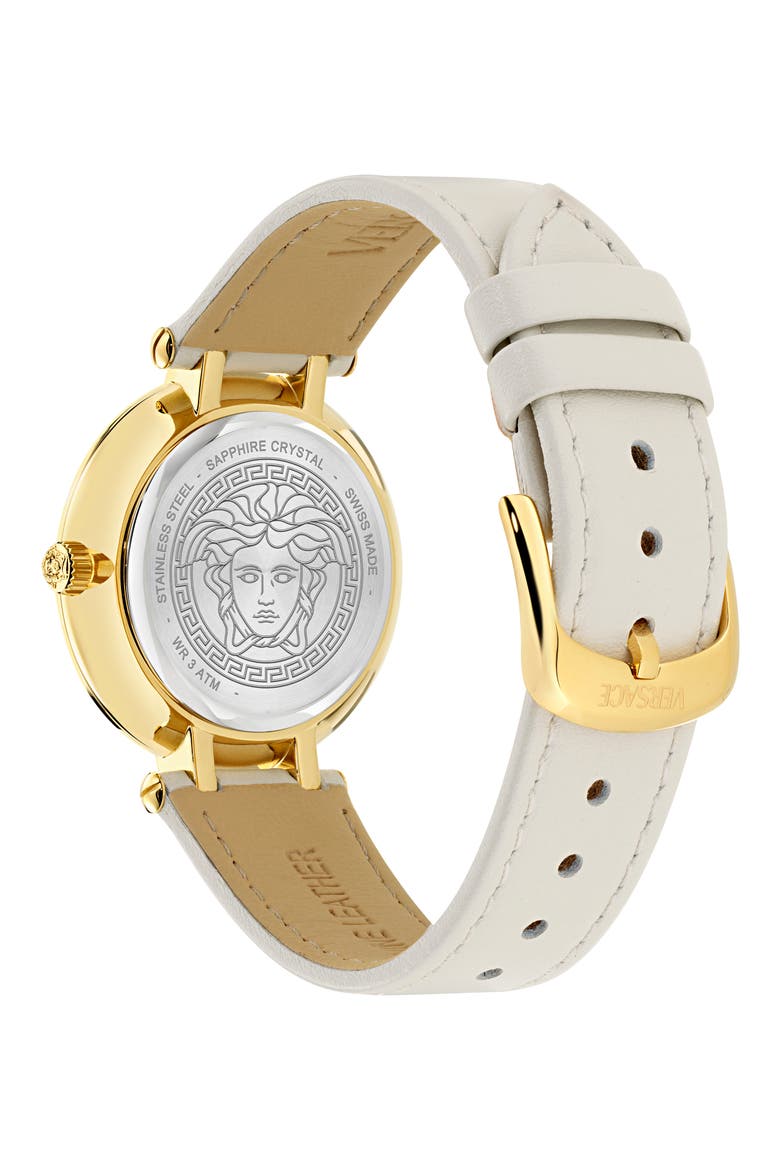 Antlia Leather Strap Watch, 34mm, Alternate, color, YELLOW GOLD