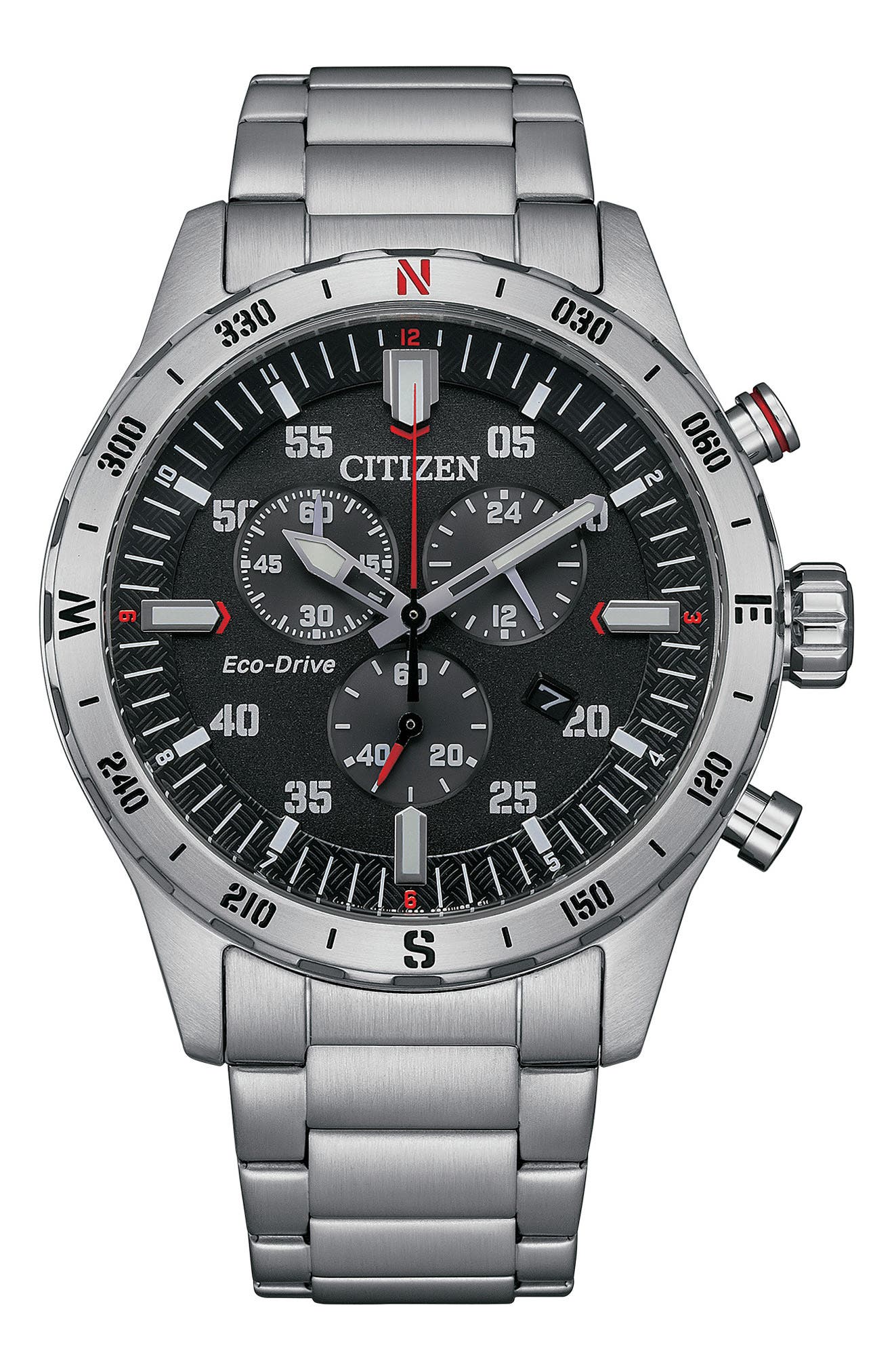 Citizen Eco-Drive Chronograph Bracelet Watch, 43mm