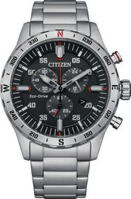Citizen Eco-Drive Chronograph Bracelet Watch, 43mm