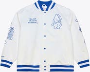 Mitchell & Ness Men's Mitchell & Ness White Chicago Cubs Cooperstown Collection Arctic Lightweight Satin Full-Snap Jacket