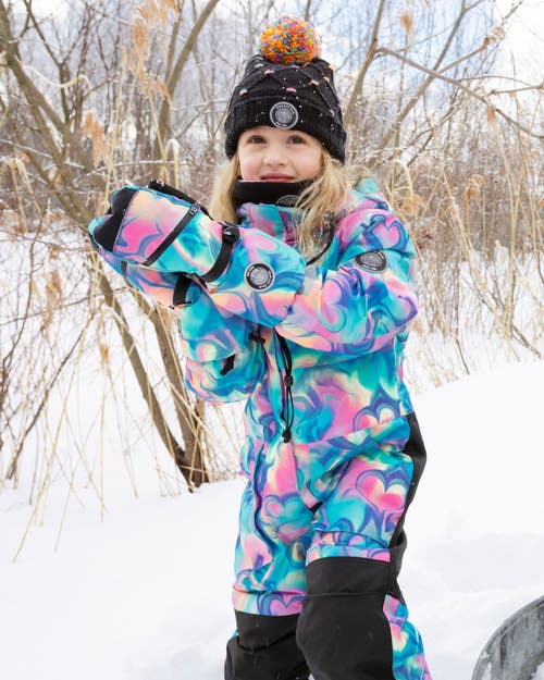 Deux Par Deux One-piece Play Snowsuit In Blue