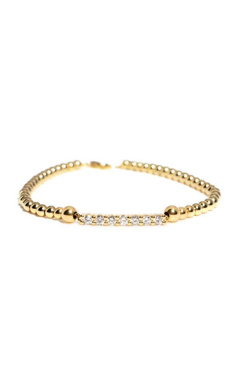 ZARUX SphereGlow Diamond Bracelet, Main, color, Yellow Gold