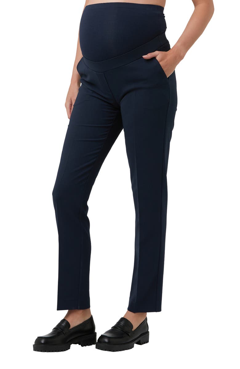 Ripe Maternity Alexa Classic Pant, Alternate, color, Navy