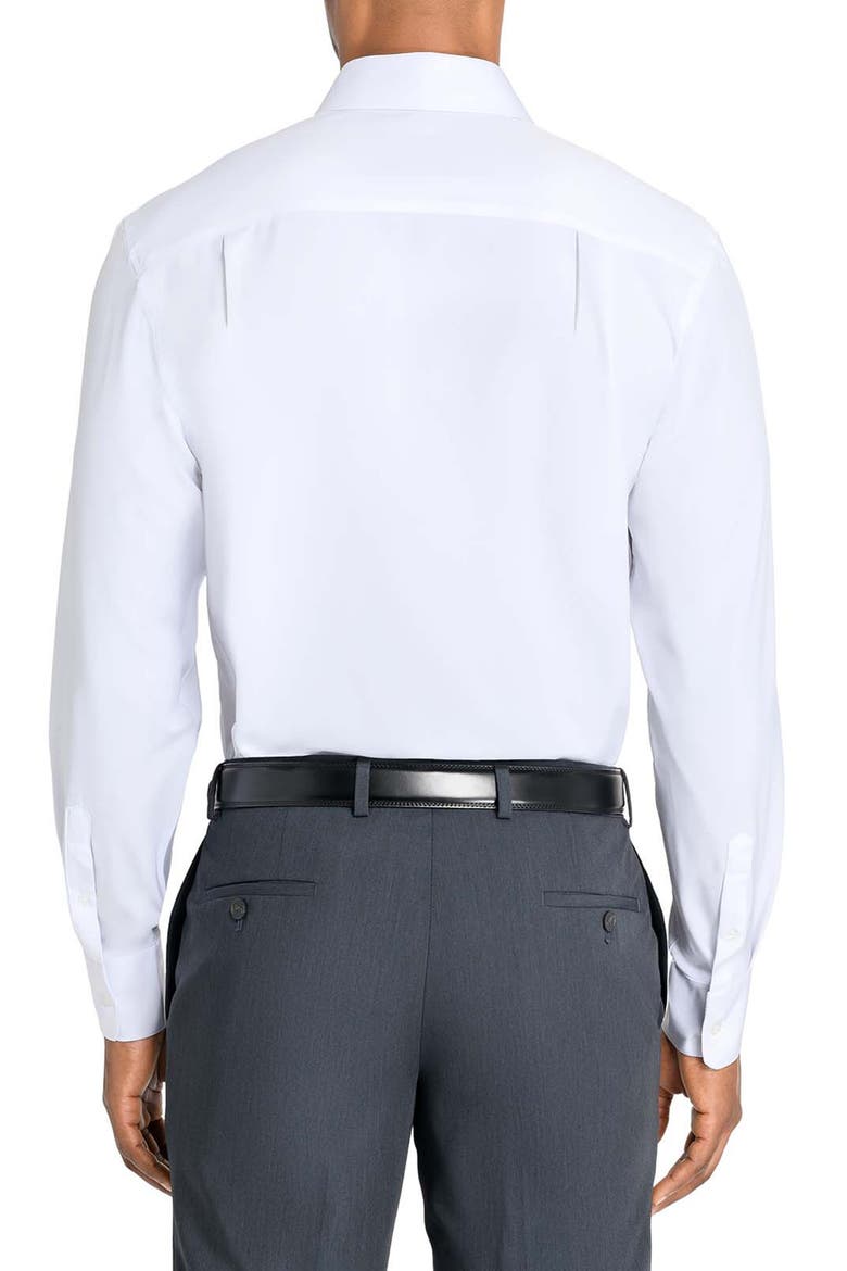 Regular Fit Solid Performance Dress Shirt, Alternate, color, WHITE