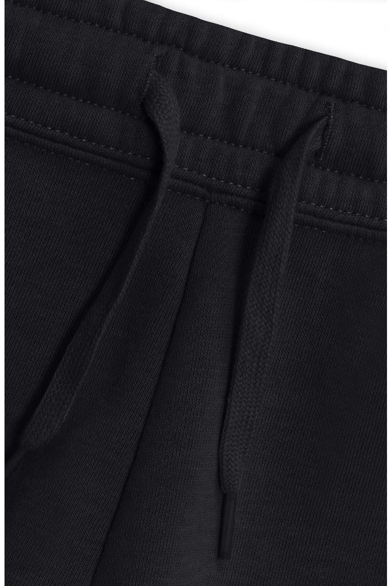 Womens Ghost Midweight Washed Fleece Shorts, Alternate, color, Black