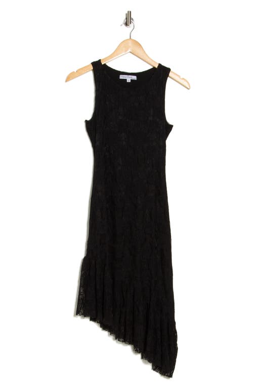 Velvet Torch Asymmetric Ruffle Hem Dress