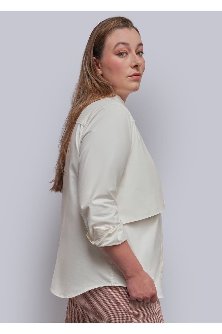 The Empower Oxford Storm Flap Button Up, Alternate, color, WHITE