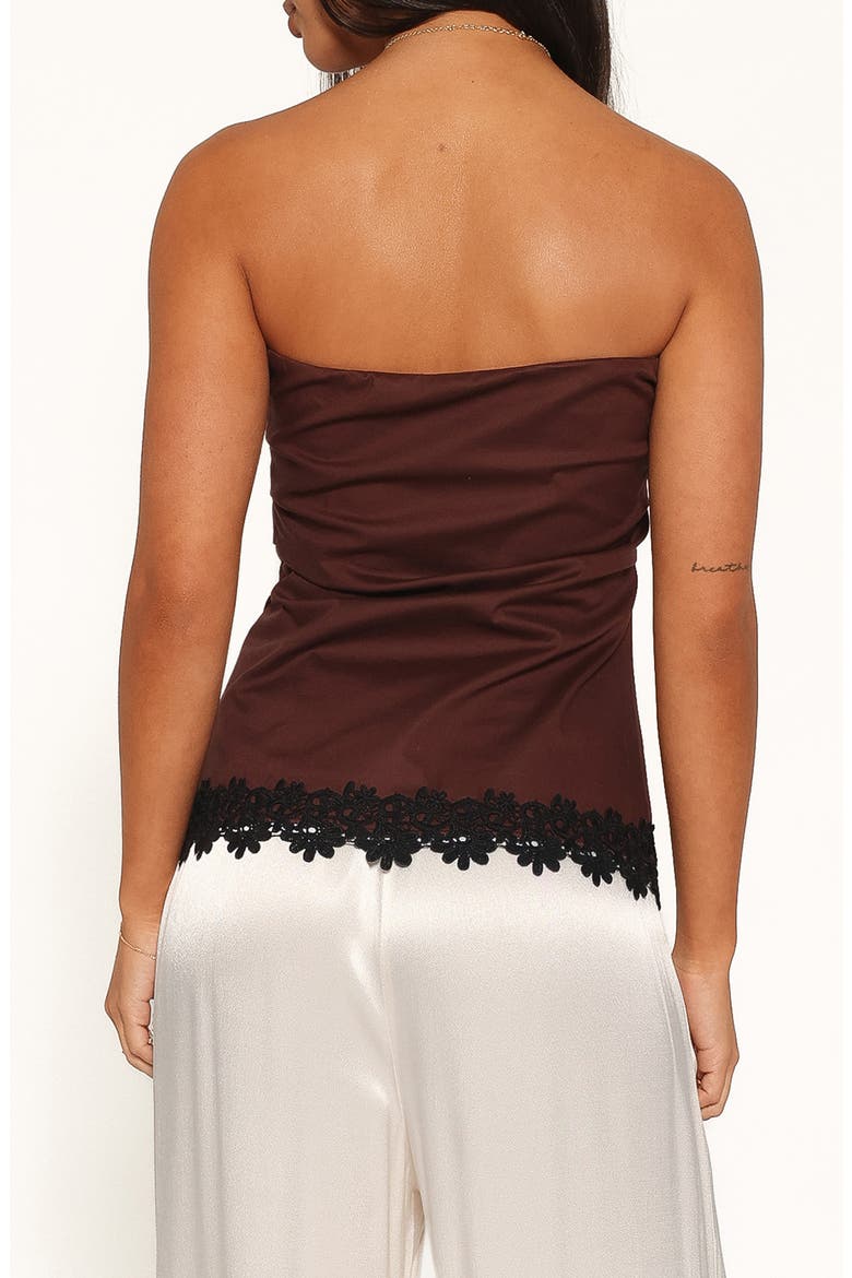 Shiloh Strapless Top, Alternate, color, CHOCOLATE