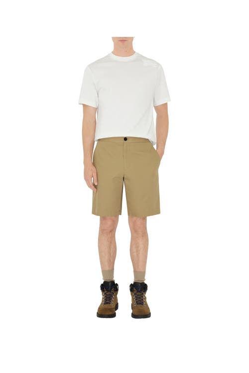 Burberry Gabardine Shorts In Blue