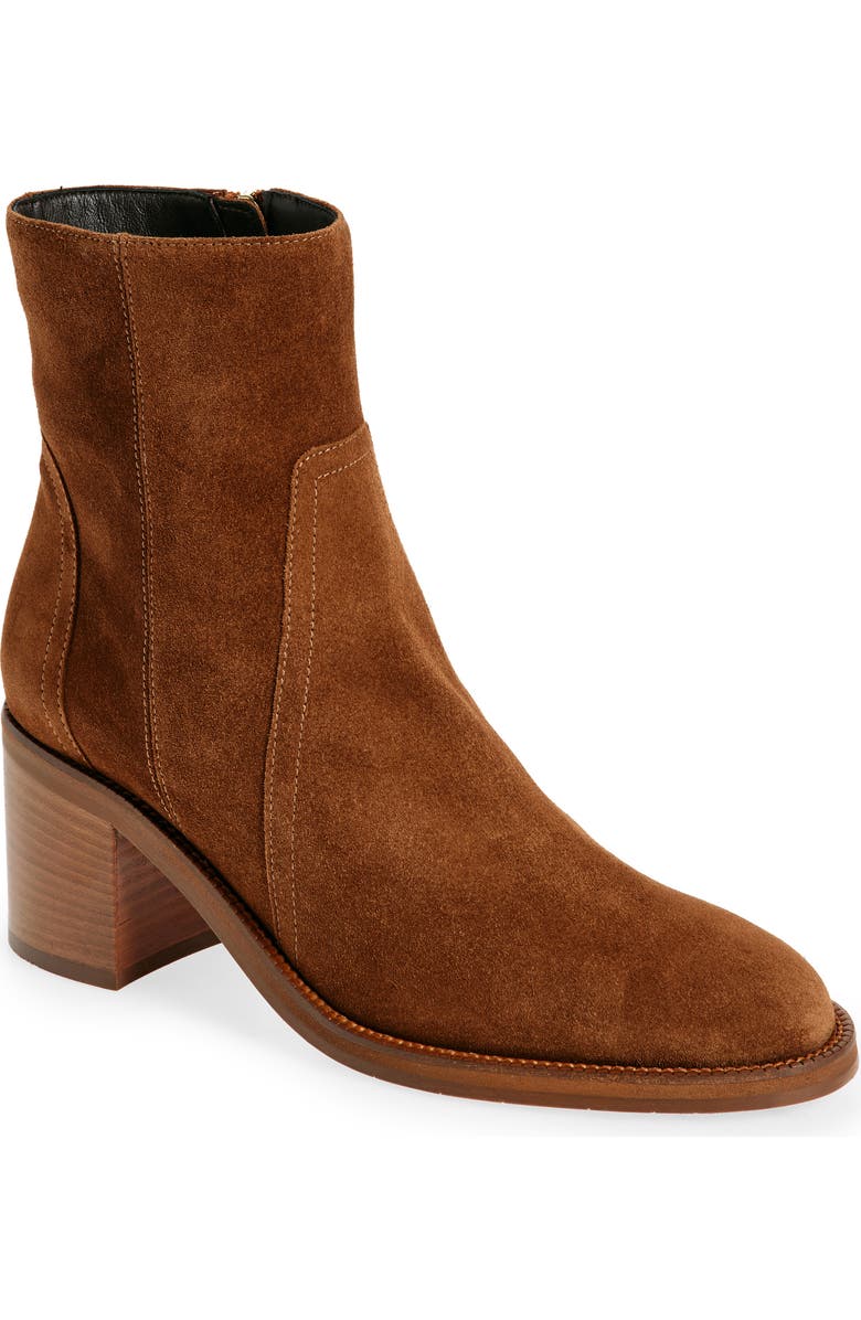 Aquatalia Janella Weatherproof Bootie, Main, color, Brandy