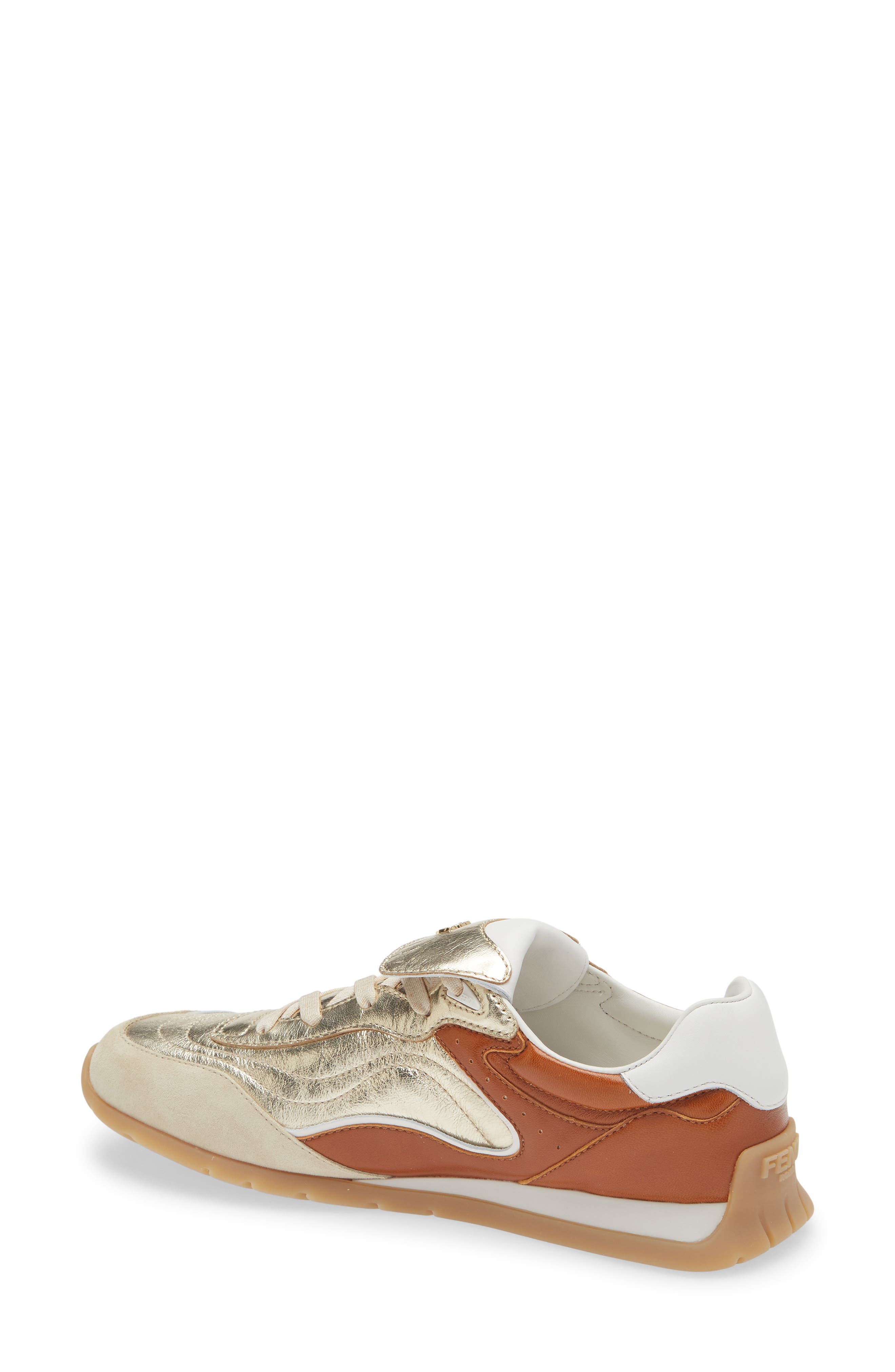 Fendi Pulse Sneaker, Alternate, color, Gold/Brown