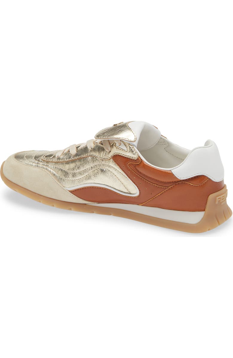 Fendi Pulse Sneaker, Alternate, color, Gold/Brown