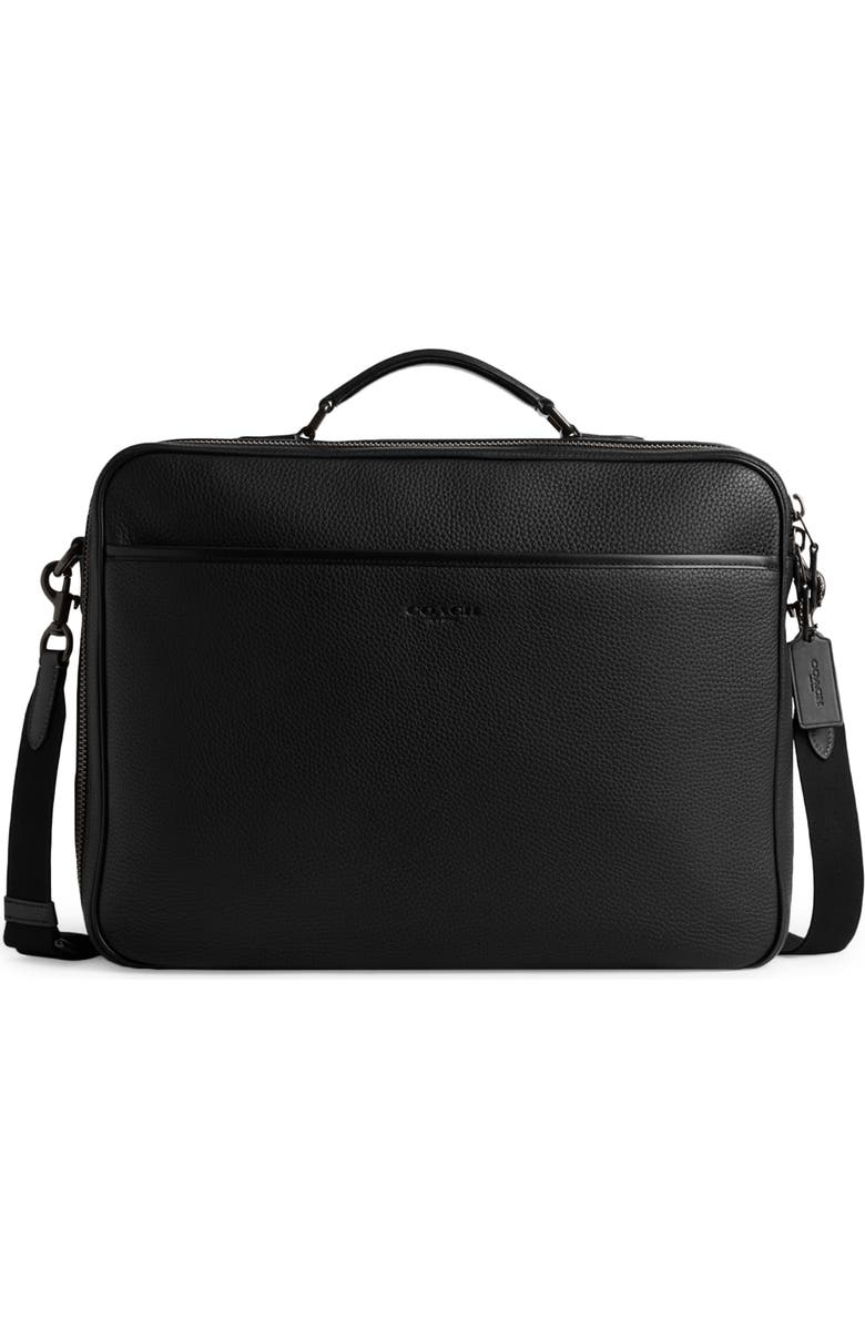 COACH Gotham Leather Convertible Briefcase, Main, color,