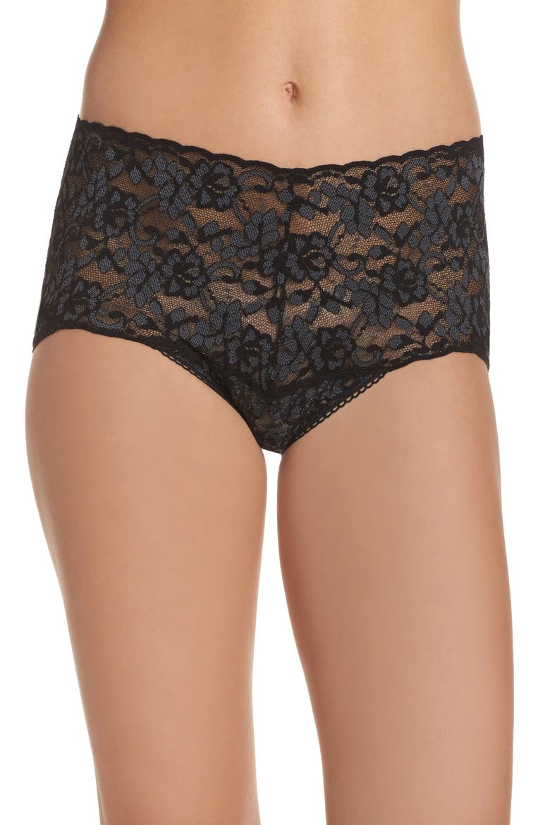 Cross Dye Lace Retro Vikini, Main, color, BLACK/ HEATHER