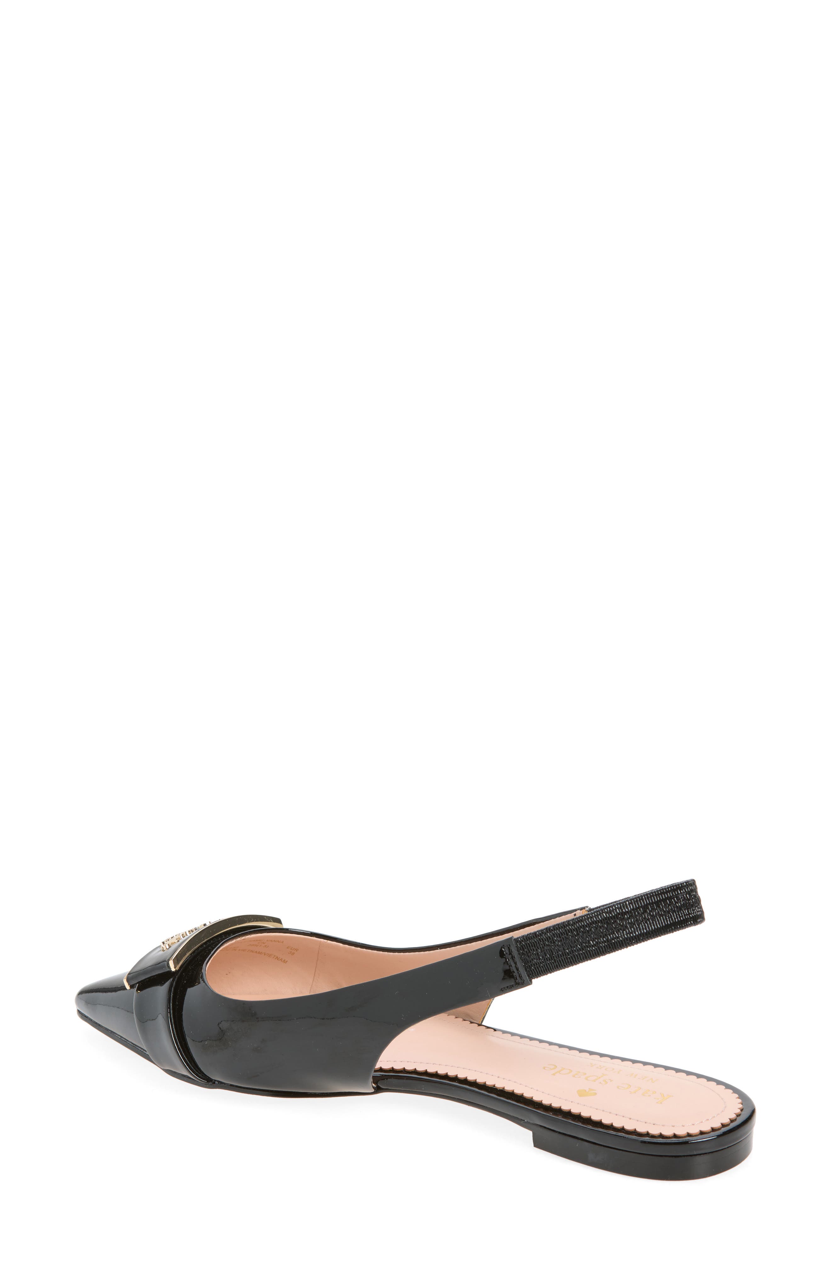 vanna slingback flat, Alternate, color, BLACK