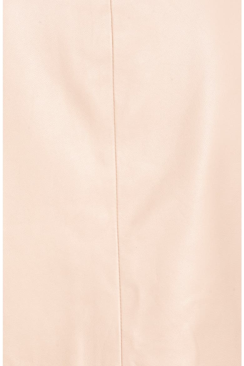 Crop Leather Jacket, Alternate, color, PINK PEACH