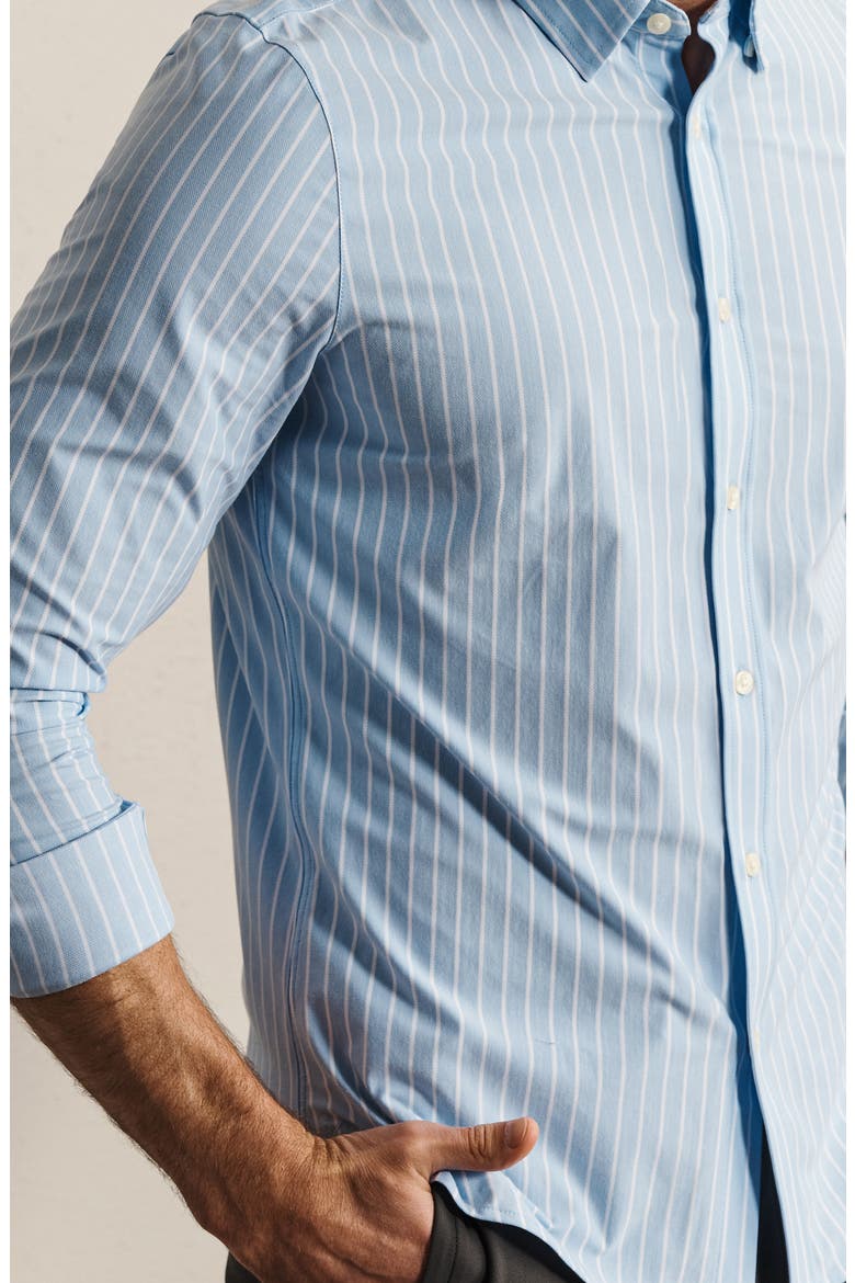 Commuter Pro Slim Fit Button-Up Shirt, Alternate, color, LIGHT BLUE OXFORD STRIPE