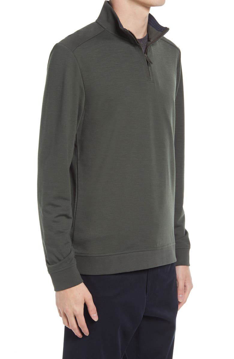 Ted Baker London Ted Baker Caravan Quarter Zip Pullover, Alternate, color, 