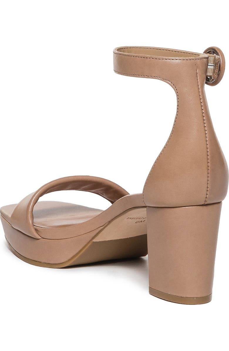 Bernardo Footwear Carla Square Toed Ankle Strap Sandal, Alternate, color, Birch