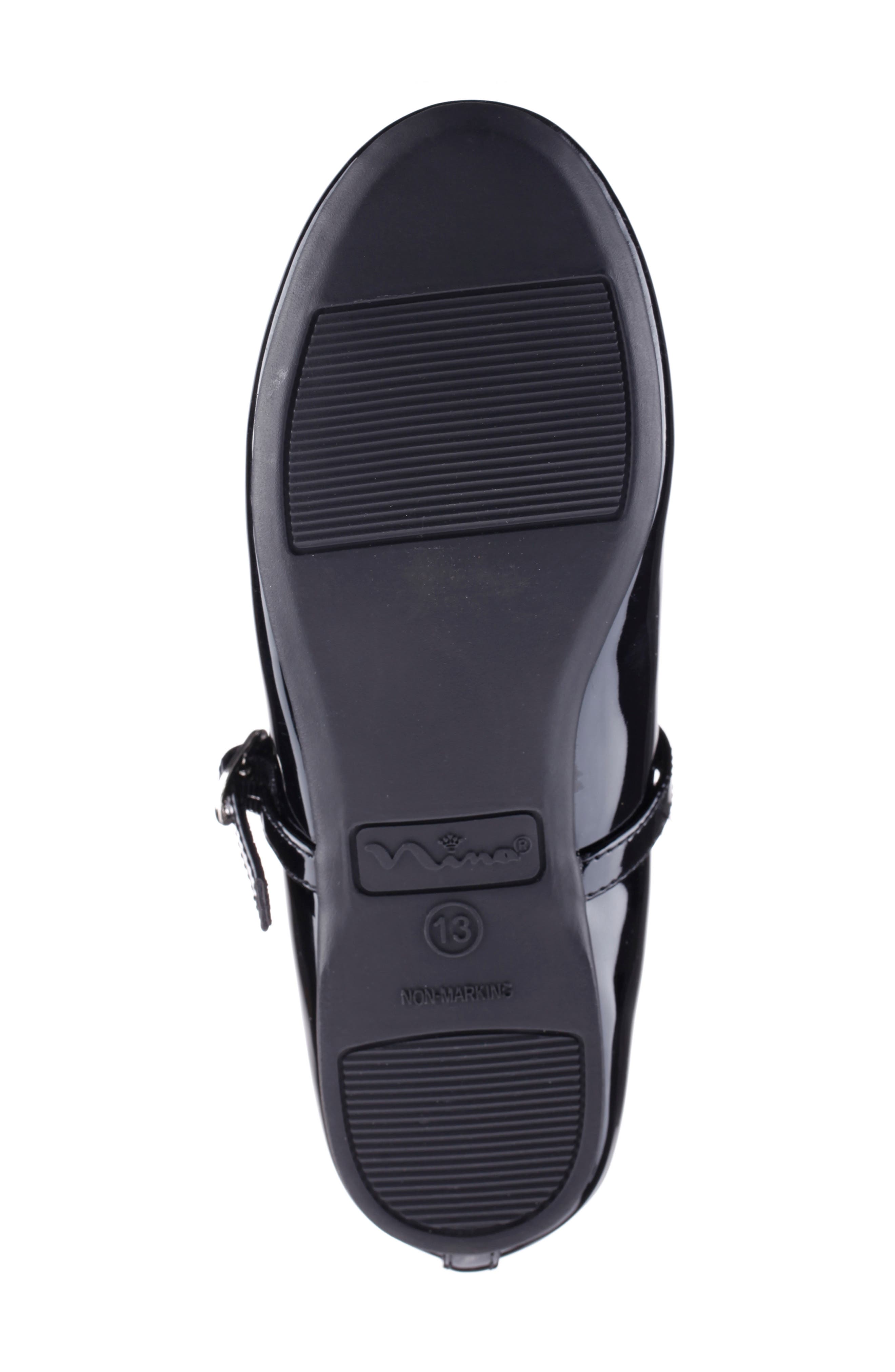 Nina Kids' Nicola Mary Jane Flat, Alternate, color, Black Patent