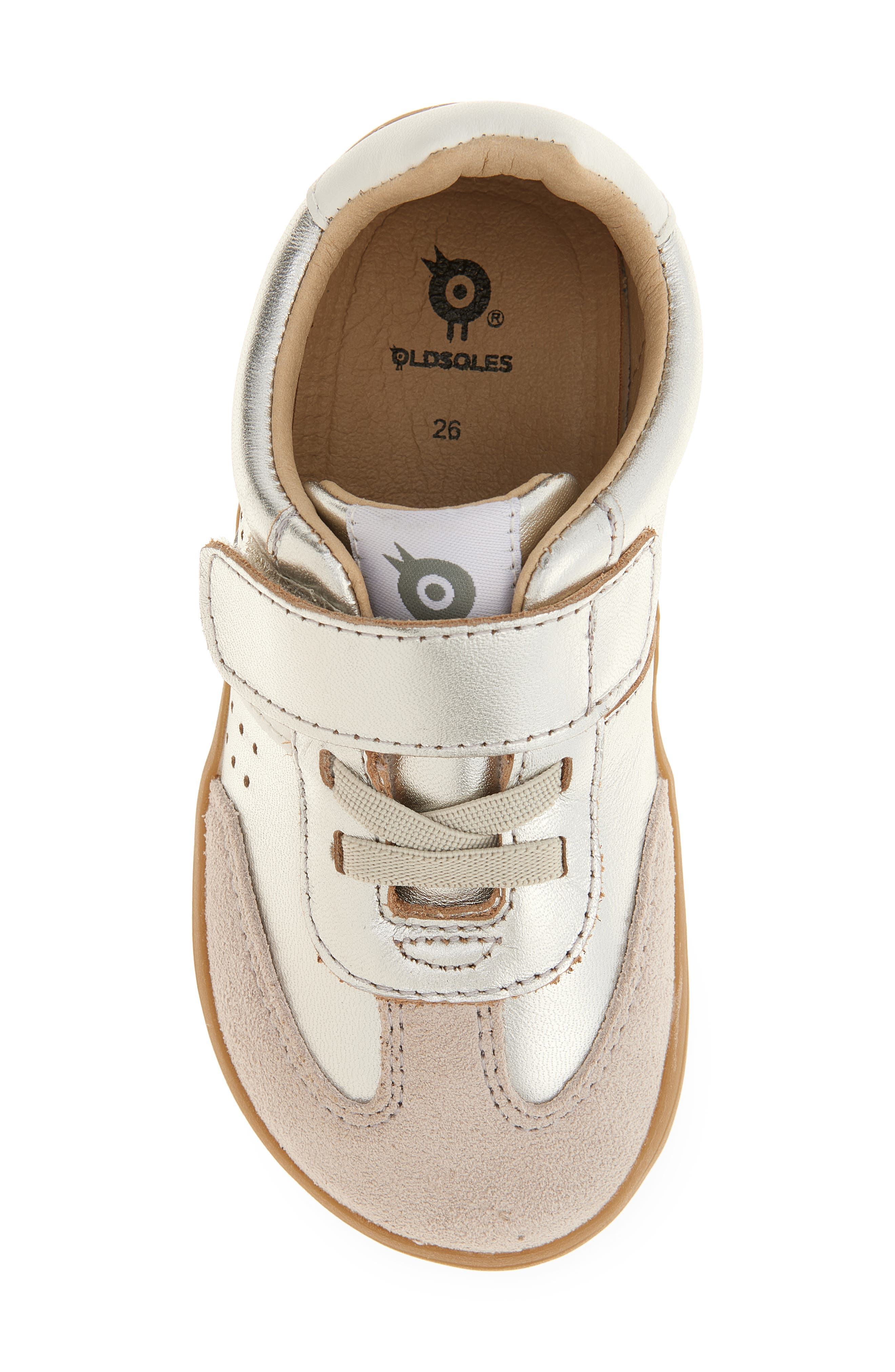 OLD SOLES Kids' 6500 Sytlin Barewalk Sneaker, Alternate, color, Silver / Snow