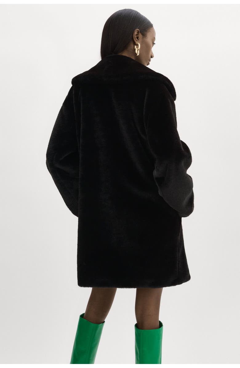 LAMARQUE Linnea | Faux Fur Coat, Alternate, color, Black
