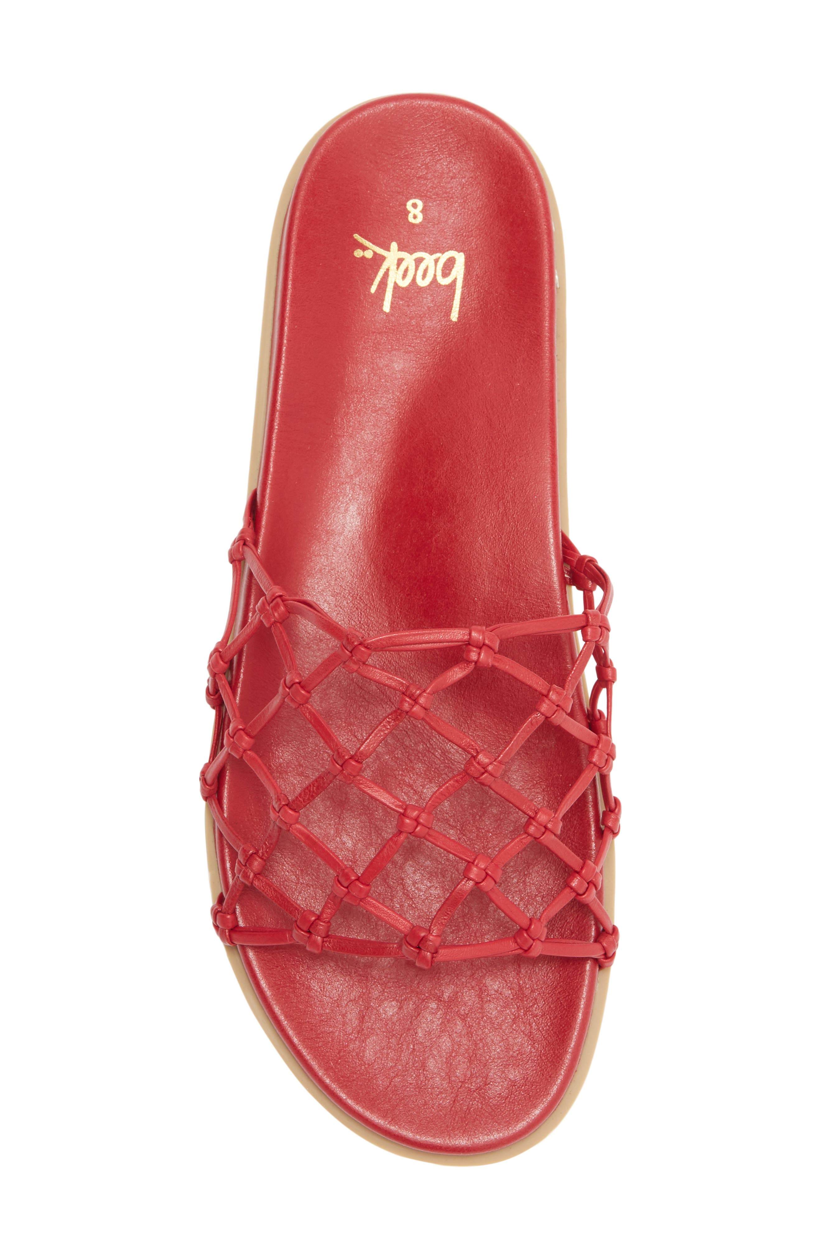 Beek Harpy Slide Sandal, Alternate, color, Lipstick