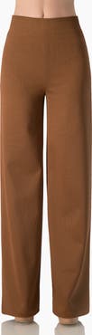 IVONNE High-Rise Wide-Leg Pants with Back Darts