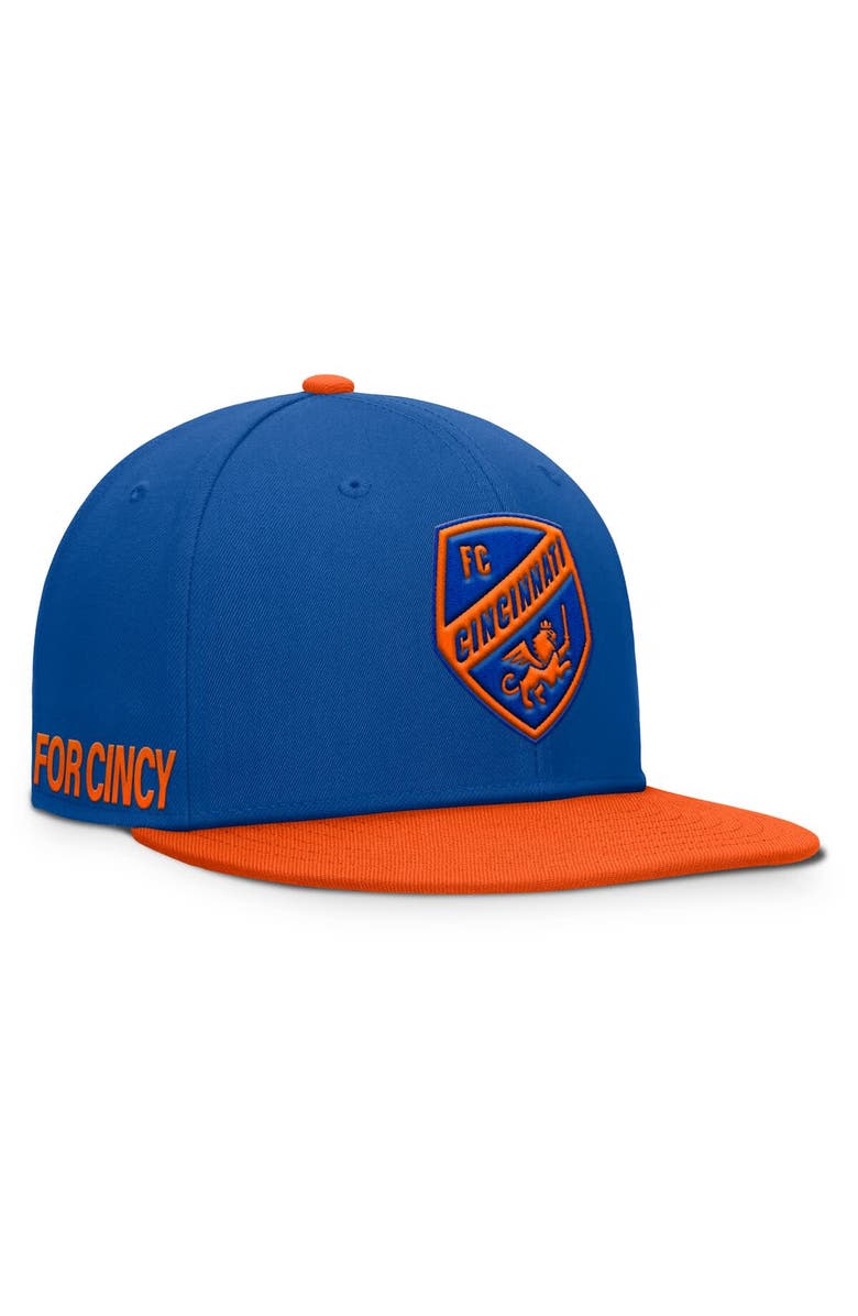 FANATICS Men's Fanatics Blue FC Cincinnati Sitter Snapback Hat, Main, color, Blue