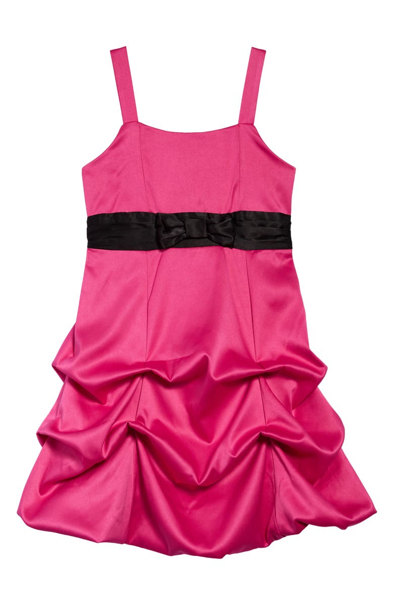 LOVE, NICKIE LEW Kids' Satin Pick-Up Dress, Main, color, 