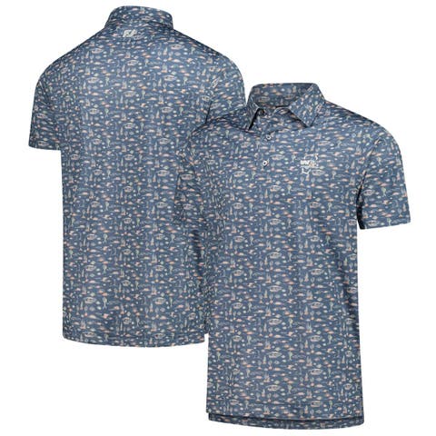 Men's FootJoy  Blue WM Phoenix Open ProDry All Over Print Polo