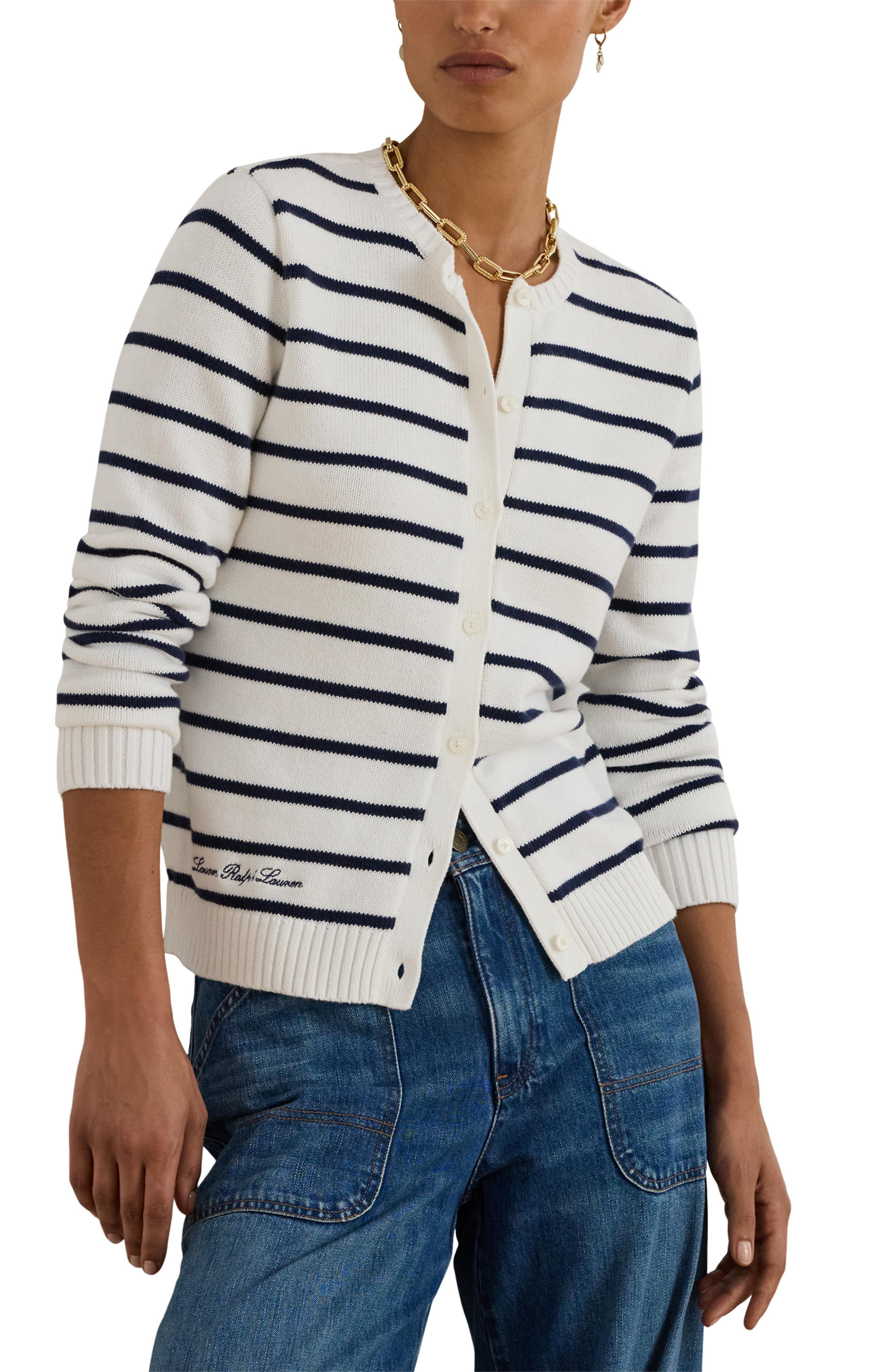 selected WHITE/ REFINED NAVY