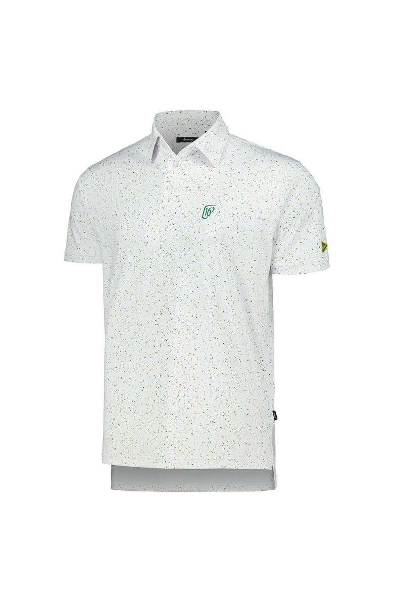 Breezy Golf Men's Breezy Golf White WM Phoenix Open Splatter Polo, Alternate, color, White