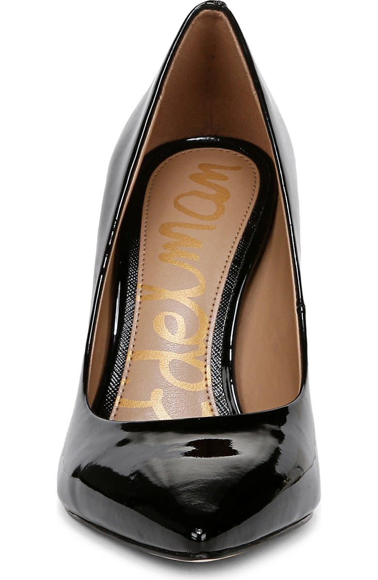 Sam Edelman Hazel Pointed Toe Pump, Alternate, color, Black Shiny Patent