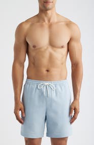 Nordstrom 7-Inch Seersucker Swim Trunks