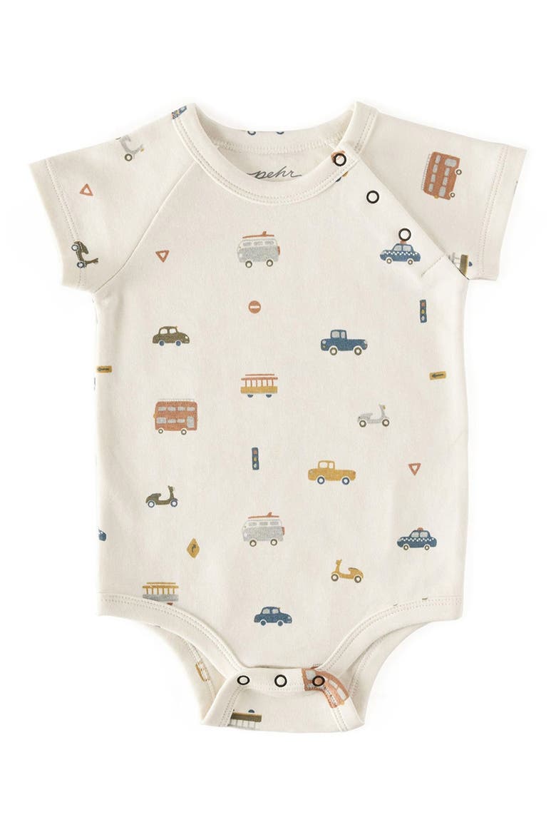 Rush Hour Organic Cotton Bodysuit, Main, color, IVORY