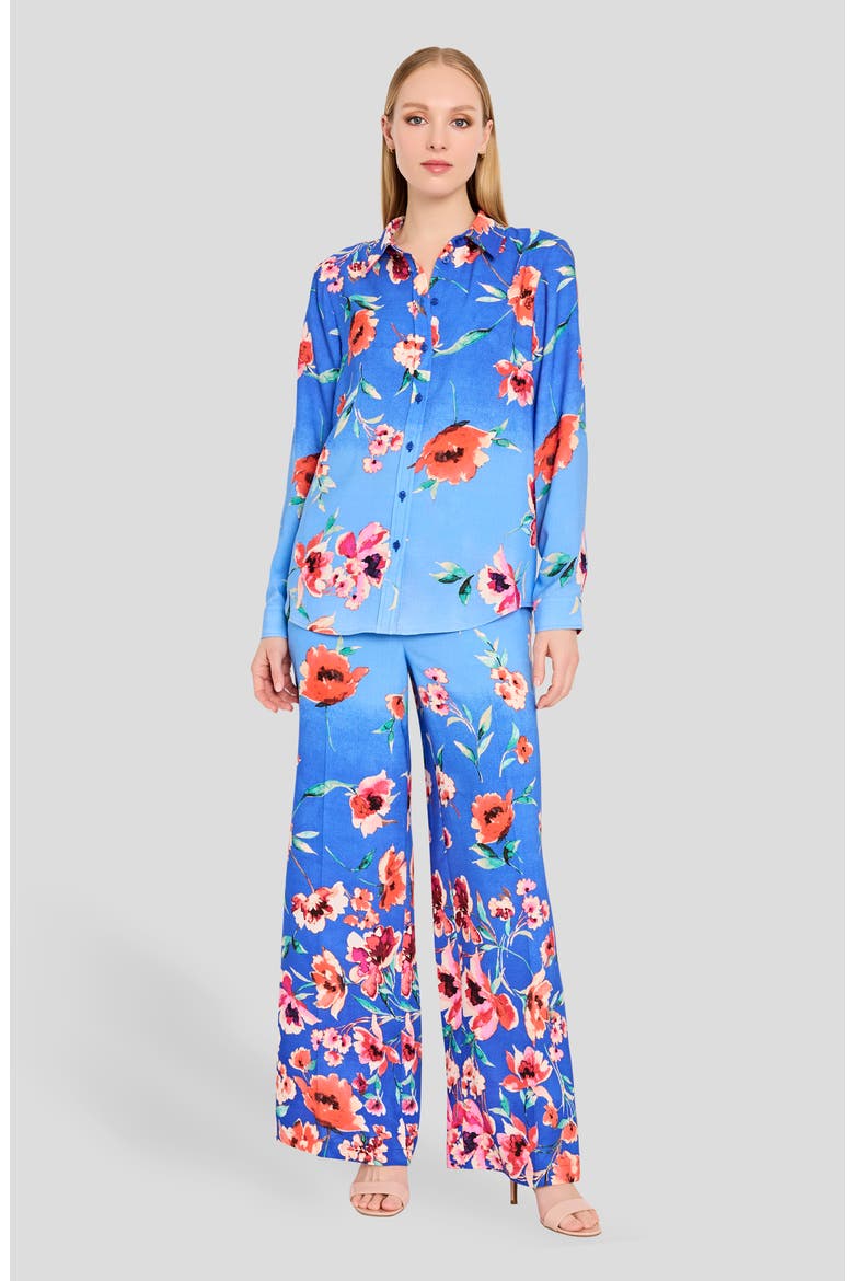 Floral Print Shirt, Alternate, color, PERI FLORAL