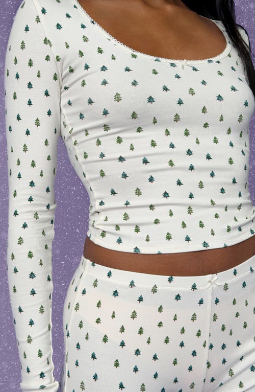 Florence By Mills Holidaze Rib Sleep Top In White