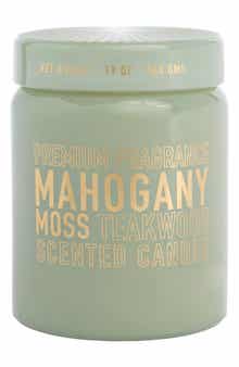PORTOFINO CANDLES Mahogany Moss & Teakwood Apothecary Large Jar Candle