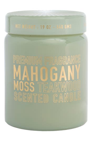 Portofino Candles Mahogany Moss & Teakwood Apothecary Large Jar Candle In Multi