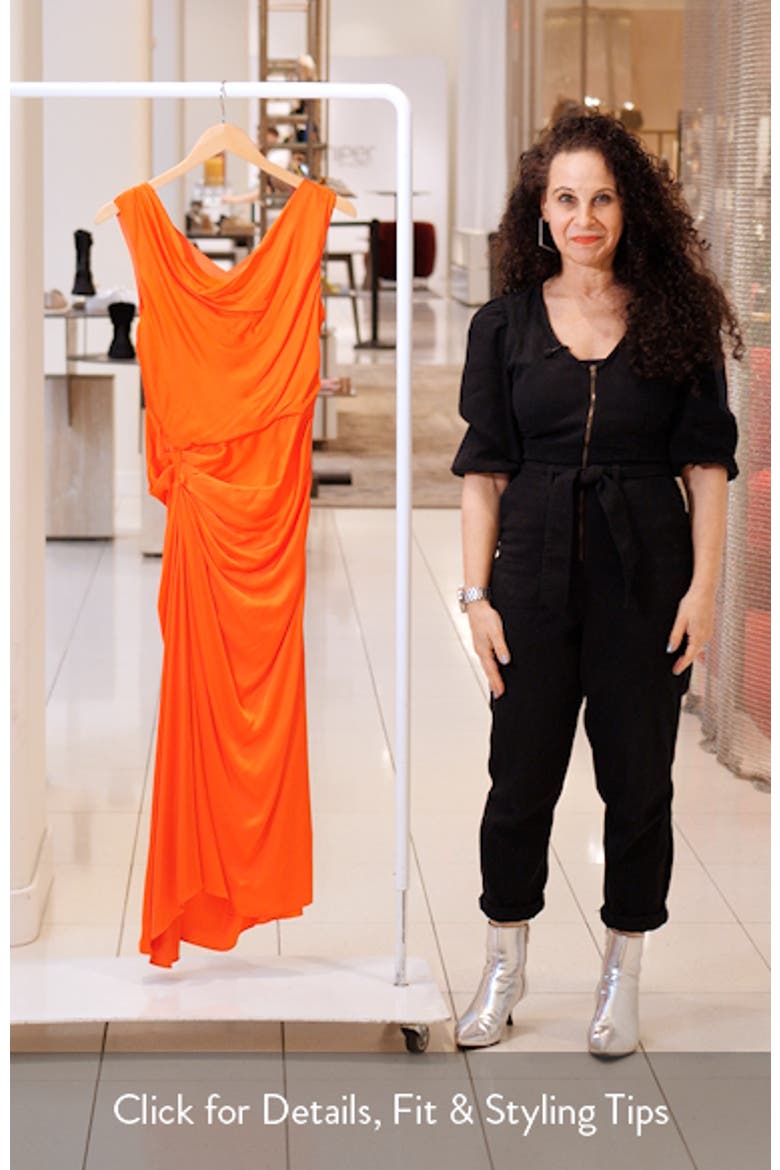Dara Drape Detail Midi Dress video