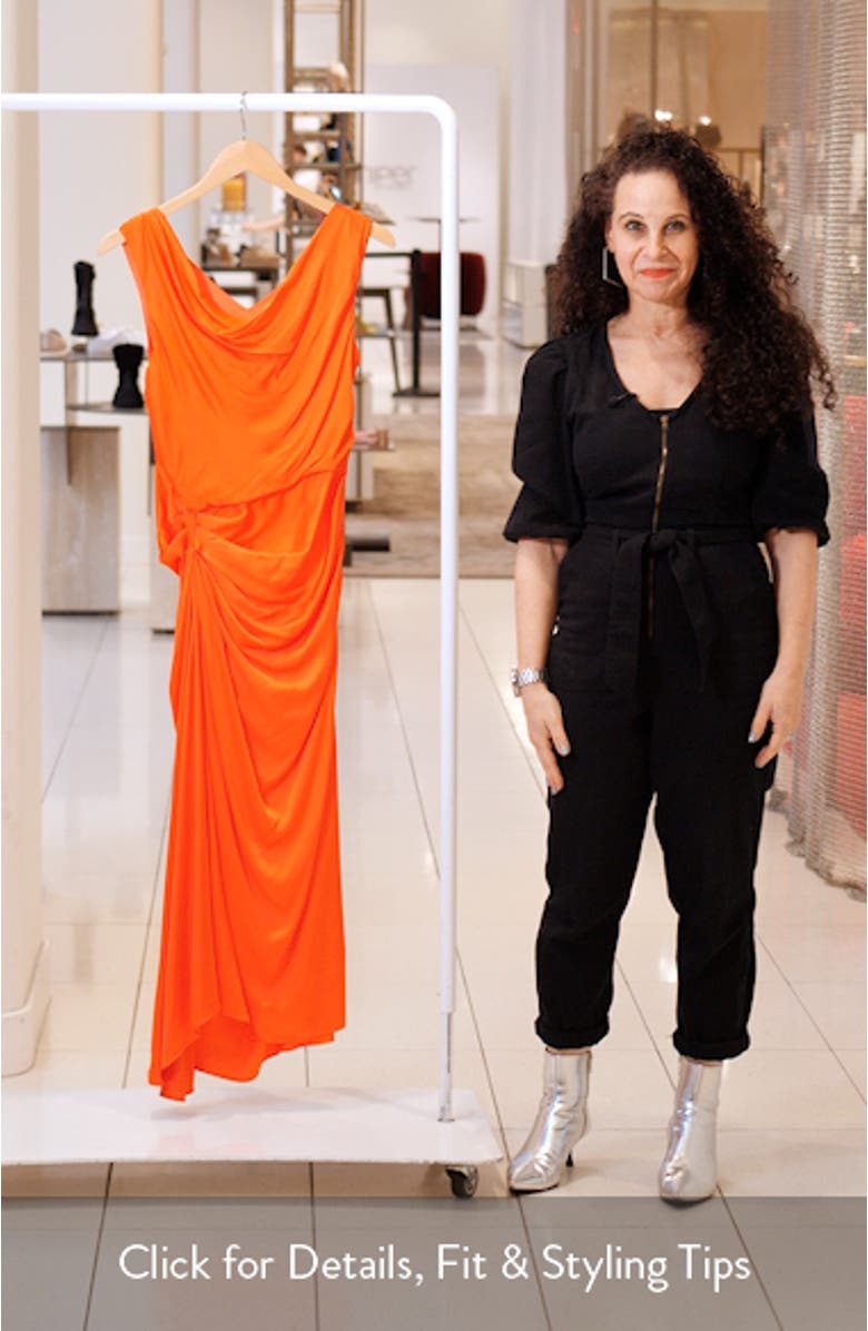 Dara Drape Detail Midi Dress, sales video thumbnail