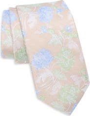 Nordstrom Marmor Floral Silk Jacquard Tie