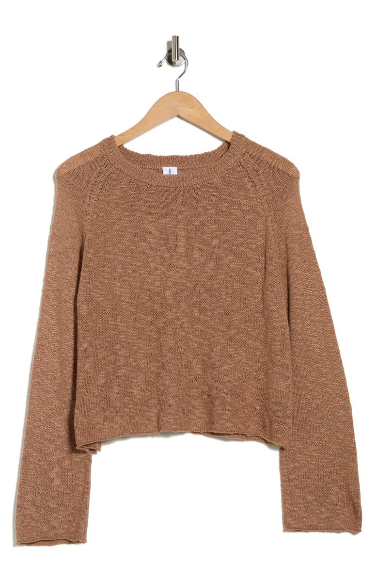 Abound Slub Knit Long Sleeve Top, Alternate, color, Brown Fresco