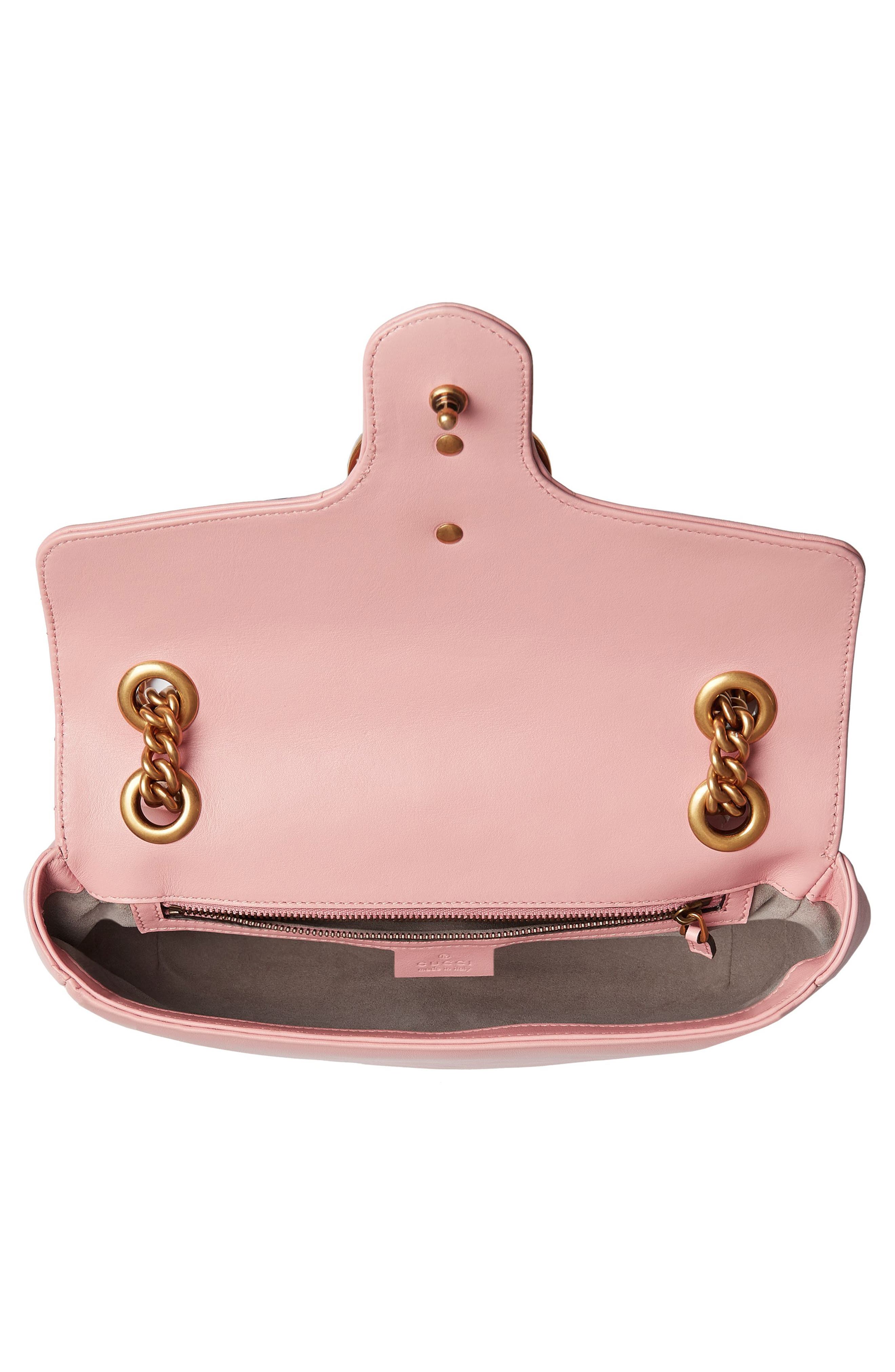 Gucci Small Matelassé Leather Shoulder Bag, Alternate, color, 